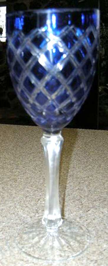 Hadria Cobalt Blue Wine by Ajka-1