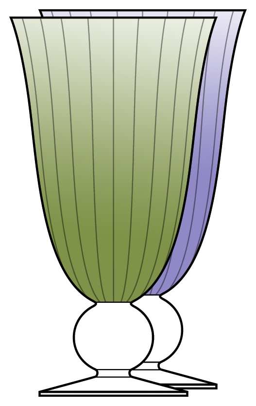 Luster Bell Optic Green Water Goblet by Artland-1