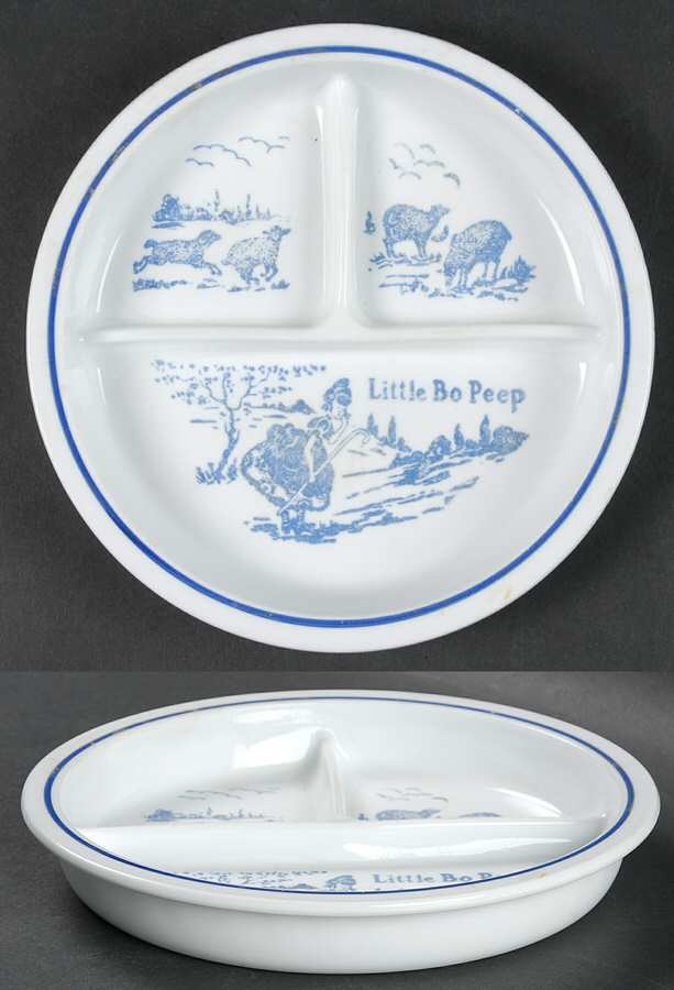 Little Bo Peep Child's Plate by Anchor Hocking-1