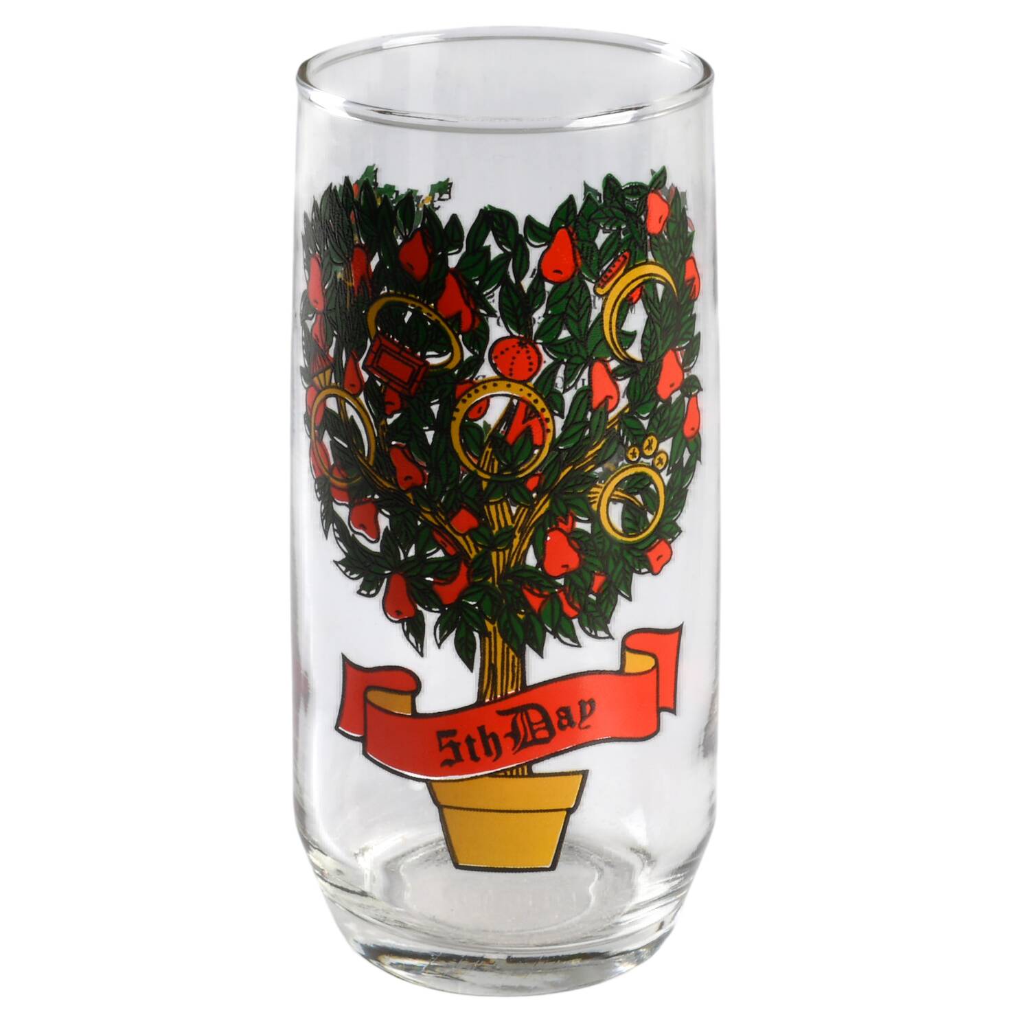 Twelve Days of Christmas 14 Oz Flat Tumbler by Anchor Hocking-1