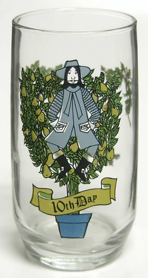 Twelve Days of Christmas 10 Oz Flat Tumbler by Anchor Hocking-1