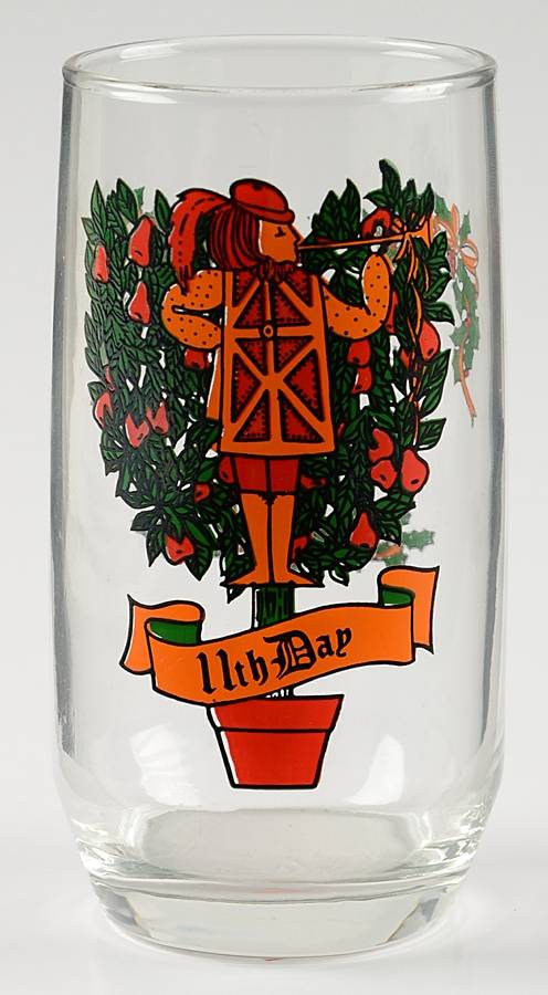 Twelve Days of Christmas 10 Oz Flat Tumbler by Anchor Hocking-1