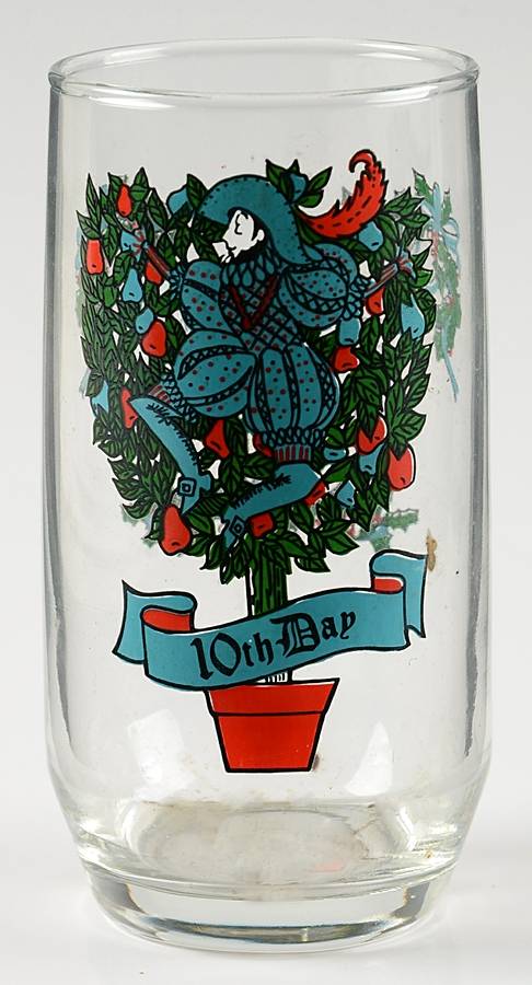 Twelve Days of Christmas 10 Oz Flat Tumbler by Anchor Hocking-1