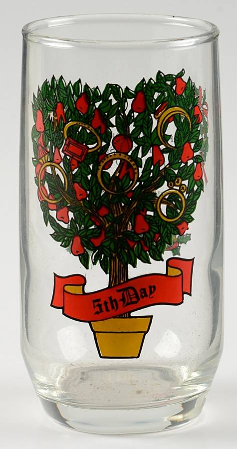 Twelve Days of Christmas 10 Oz Flat Tumbler by Anchor Hocking-1