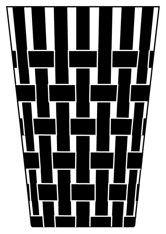 Weave Black Flat Tumbler by Artel-1