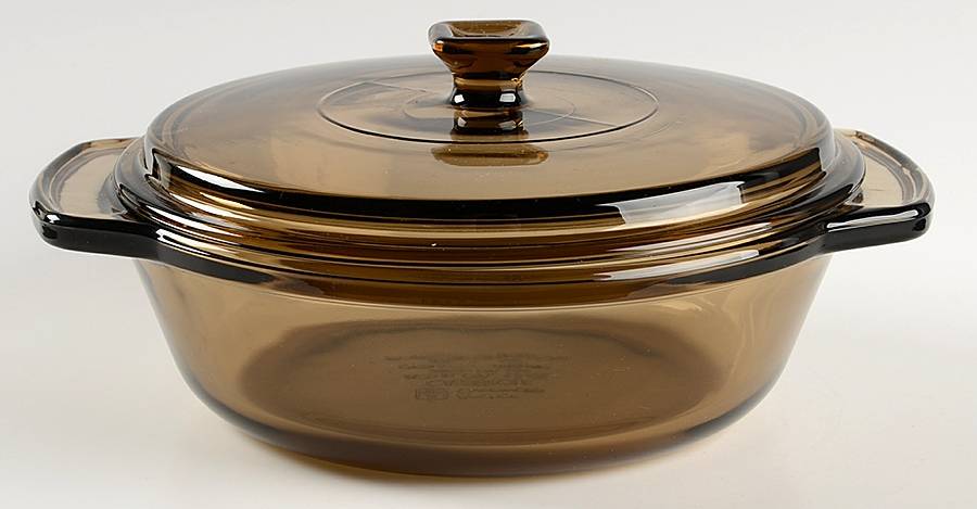 Amber Oven Basics 1.5 Quart Round Covered Casserole by Anchor Hocking-1