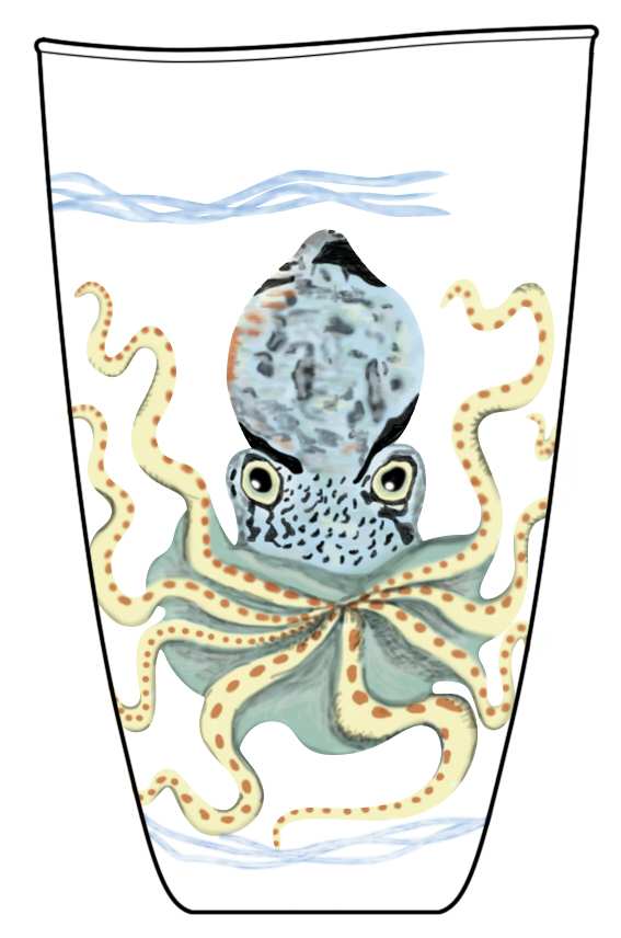 Life at Sea Flat Tumbler by Anthropologie Glass-1