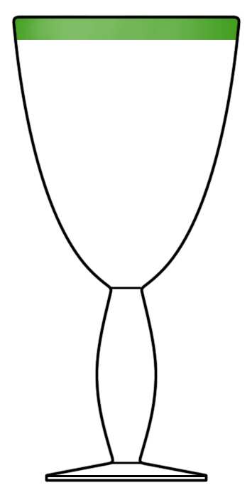 Festival Green Water Goblet by Artland-1