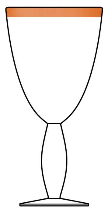 Festival Tangerine Orange Water Goblet by Artland-1