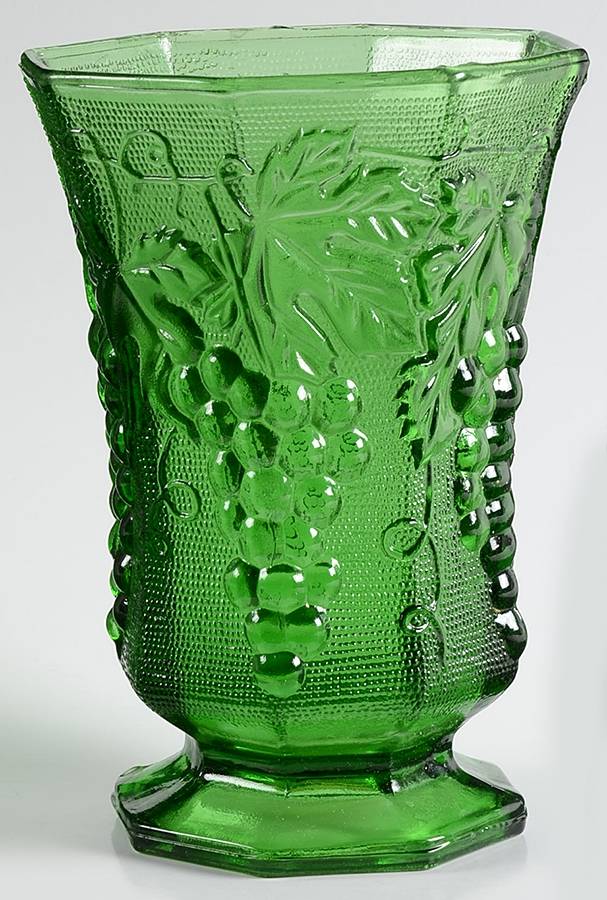 Vintage Green (Light) Flower Vase by Anchor Hocking-1