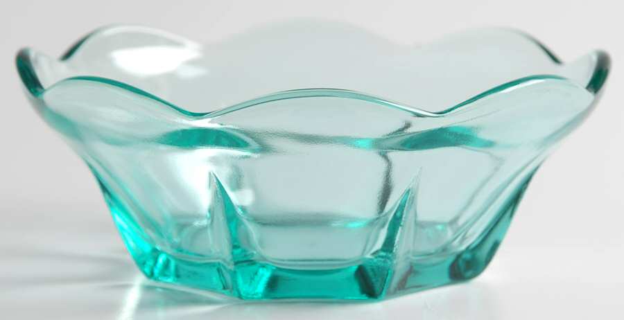 Swedish Modern Aquamarine Small Dessert Bowl by Anchor Hocking-1