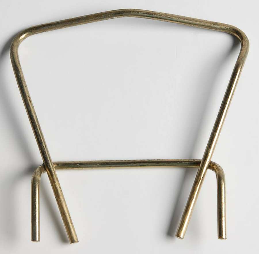 Swedish Modern Aquamarine Metal Holder for Chip & Dip by Anchor Hocking-1