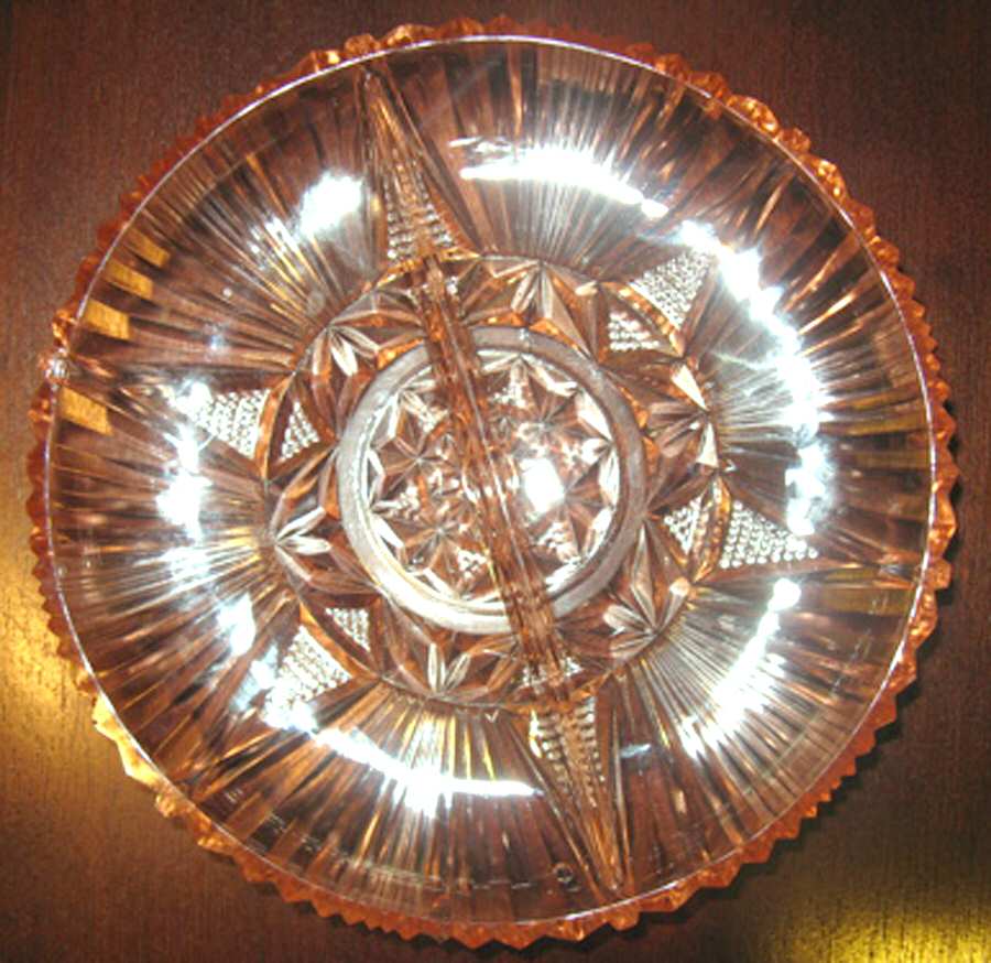 573 Pink 8" Round 2 Part Relish by Hazel-Atlas-1