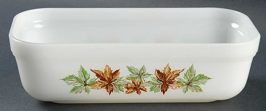 Maple Leaf Large Refrigerator Jar No Lid by Anchor Hocking-1