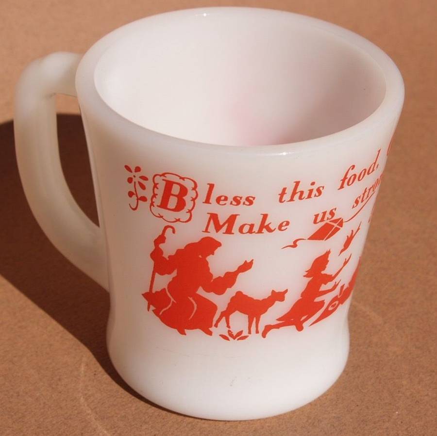 Fire King Children's Dishes Child's Mug by Anchor Hocking-1