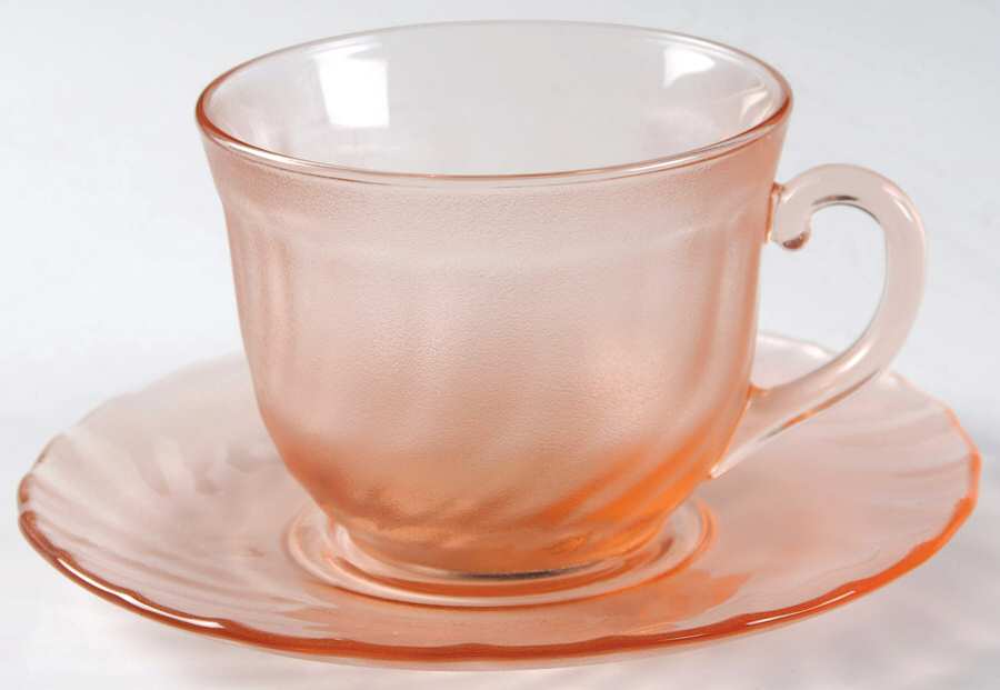 ACO17 Cup & Saucer Set by Arcoroc-1