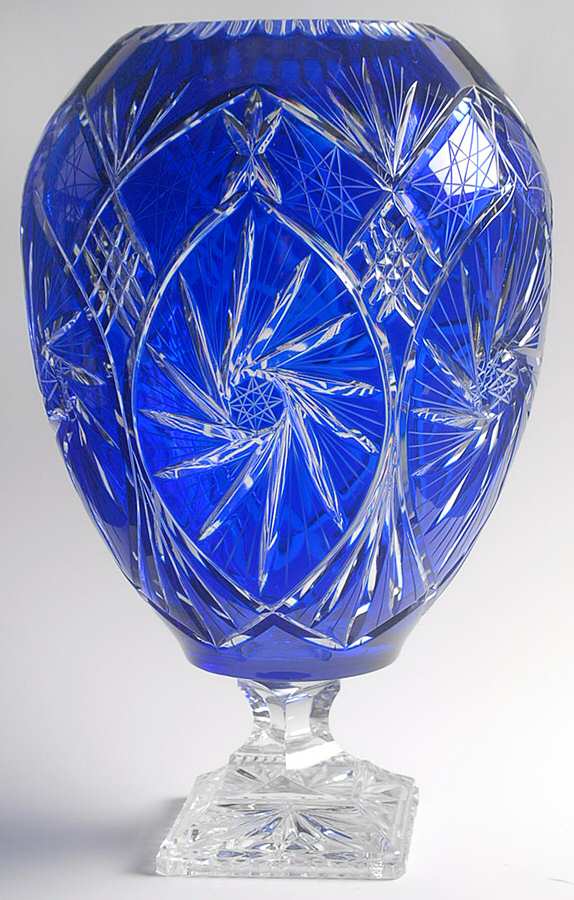 Williamsburg Blue 15" Footed Vase by Avitra-1