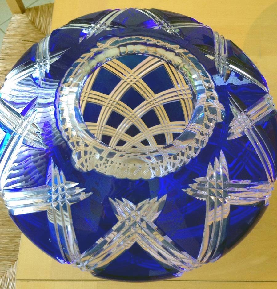 Scotland Blue 13" Flower Vase by Avitra-1