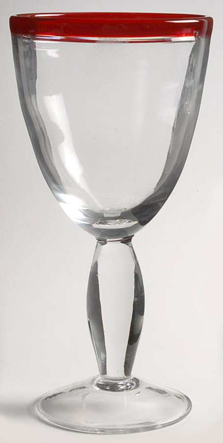 Festival Scarlet Red Water Goblet by Artland-1