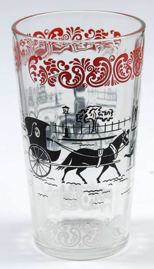 Buggies and Horseless 16 Oz Flat Tumbler by Hazel-Atlas-1