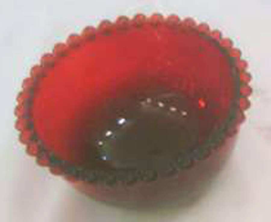 Beaded Ruby Small Dessert Bowl by Ambiance Crystal-1