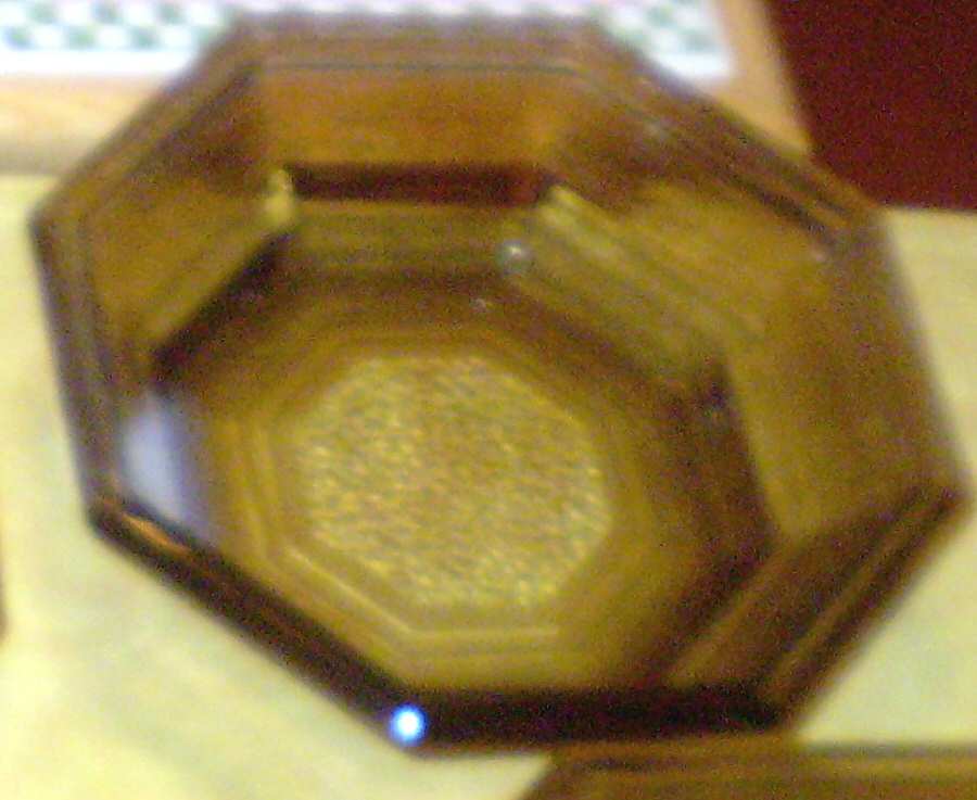 Octagon Brown Coupe Soup Bowl by Anchor Hocking-1