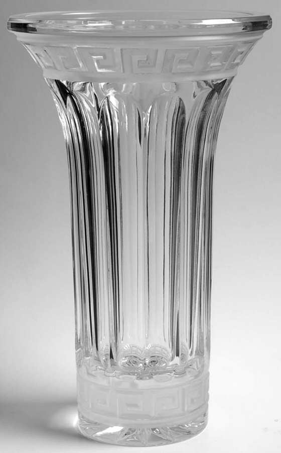Greek Key 10" Flower Vase by Ajka-1