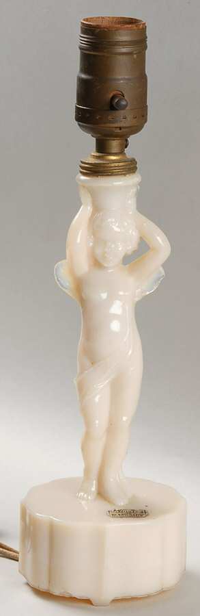 Aladdin Lamps G24 Ivory Alacite Boudoir Lamp-Base by Aladdin Lamp-1