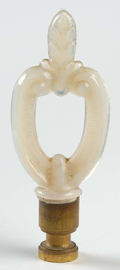 Aladdin Lamps 1/4" Thread Alacite Open Throat (Turn Key) Finial by Aladdin Lamp-1
