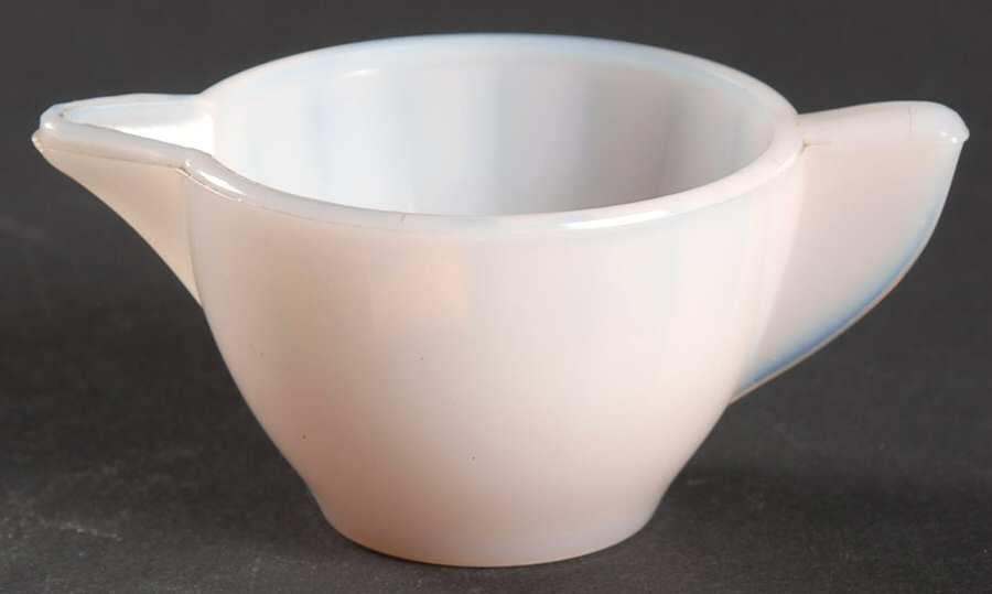 Interior Panels Pink Child's Creamer by Akro Agate-1