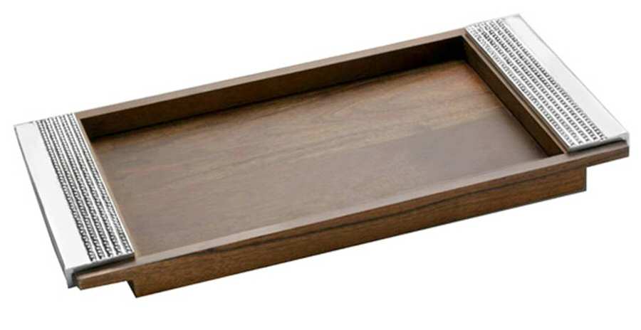 Perla Rectangular Wood Tray by Arthur Court-1