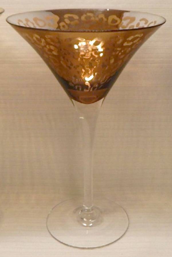 Leopard Martini Glass by Artland-1