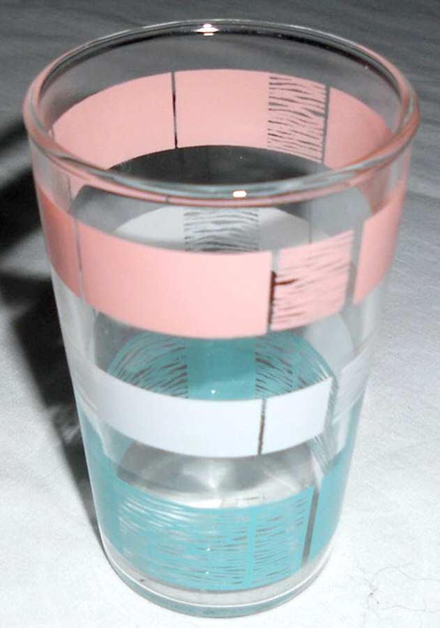 Pastel Ribbons Flat Tumbler by Anchor Hocking-1