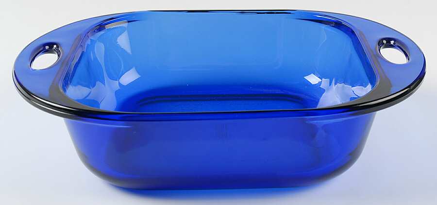 Premium Cobalt Blue 8" Square Baker by Anchor Hocking-1