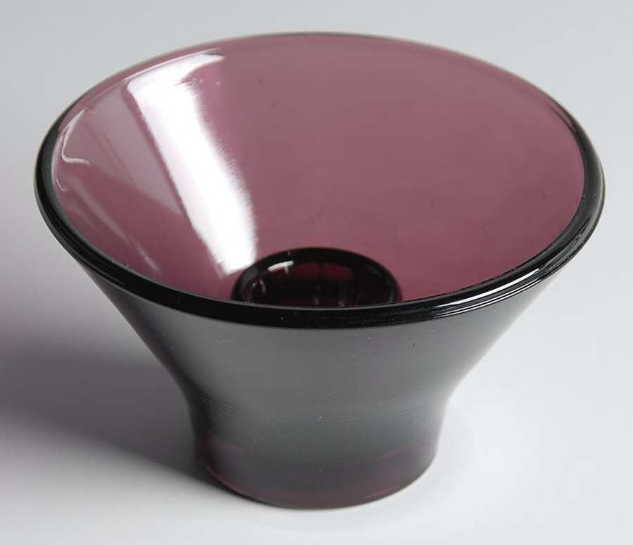 581 Amethyst Single Light Candlestick by Anchor Hocking-1
