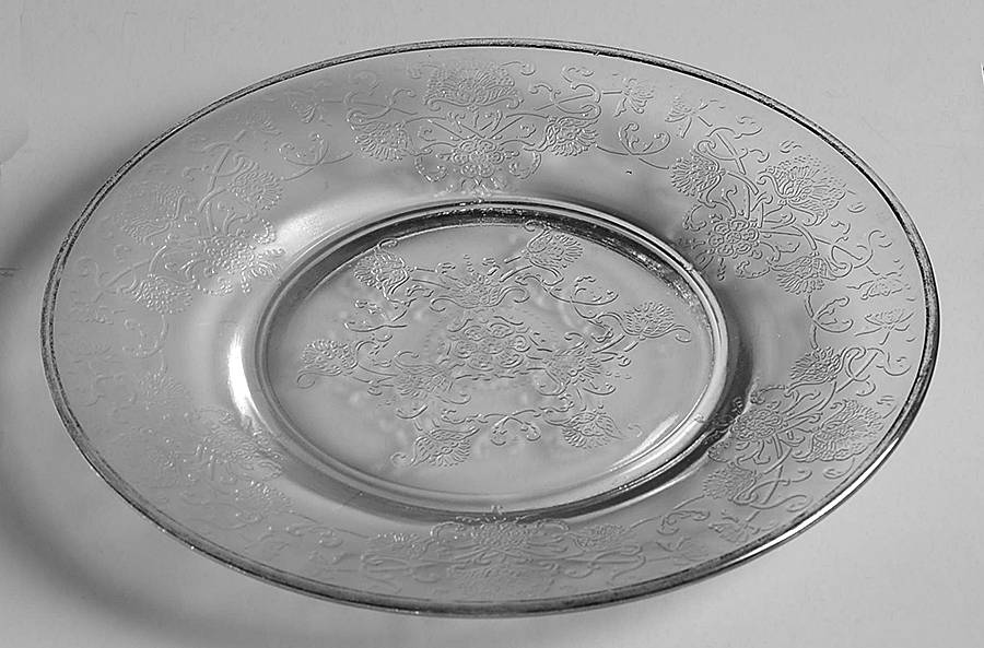 Florentine 2 (Platinum Trim) Bread & Butter Plate by Hazel-Atlas-1