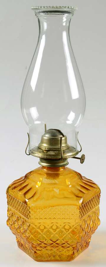 Wexford Oil Lamp & Shade by Anchor Hocking-1