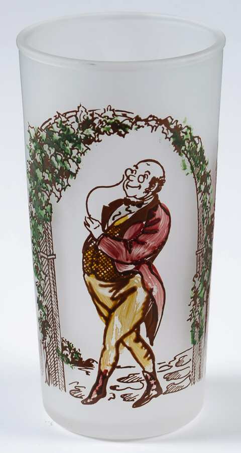 Charles Dickens Characters Flat Tumbler by Hazel-Atlas-1