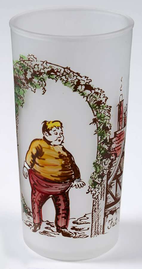 Charles Dickens Characters Flat Tumbler by Hazel-Atlas-1