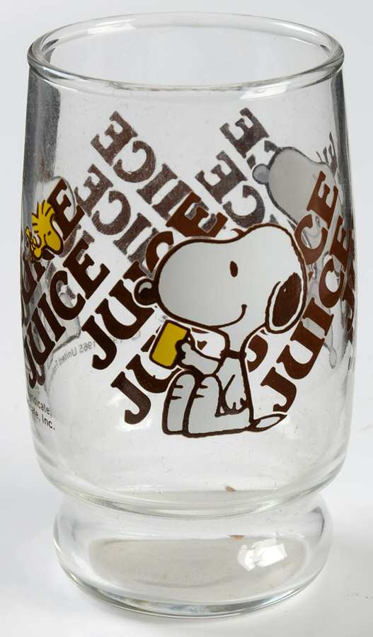 Snoopy Juice Glass by Anchor Hocking-1
