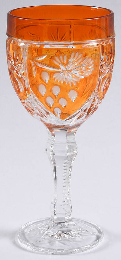 Asti Orange Water Goblet by Anna Hutte-1
