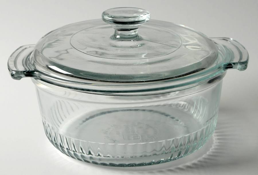 Hospitality Clear 1 Quart Round Covered Casserole by Anchor Hocking-1