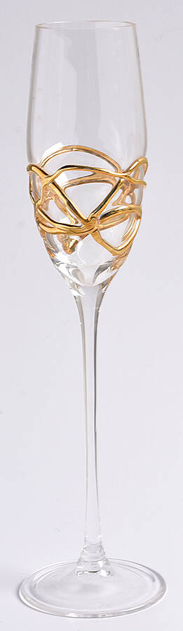 Glimmer Wrapped Fluted Champagne by Anthropologie Glass-1