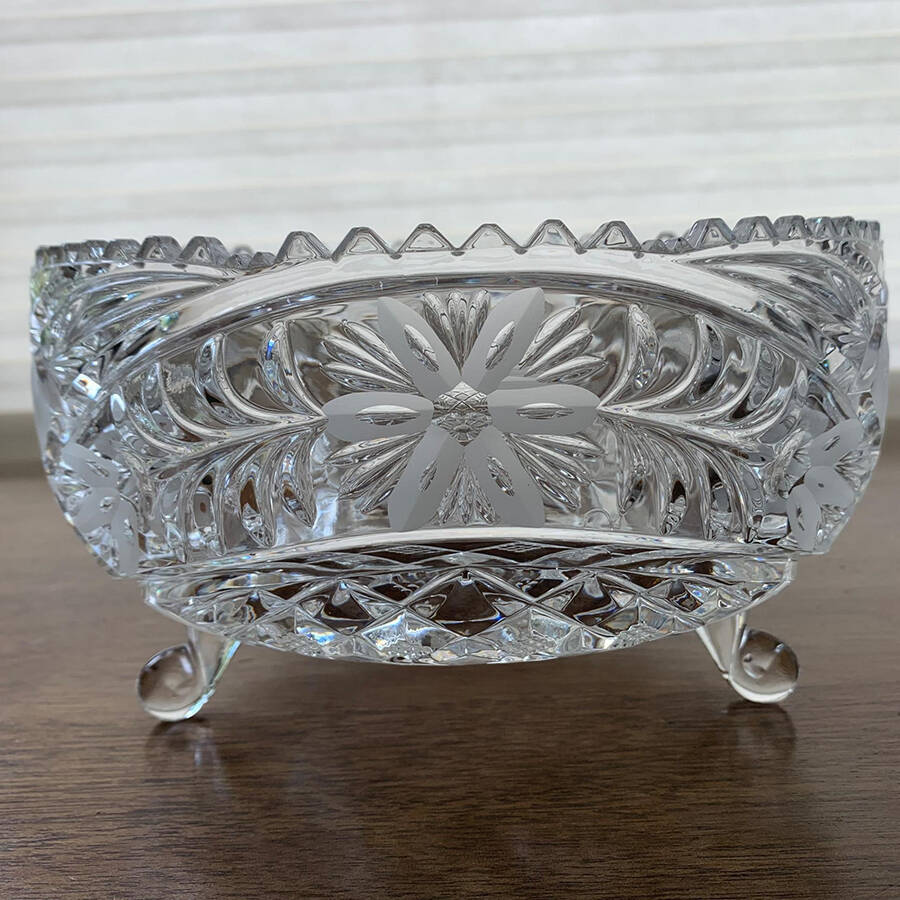ANN13 8" Oval Footed Bowl by Anna Hutte-1