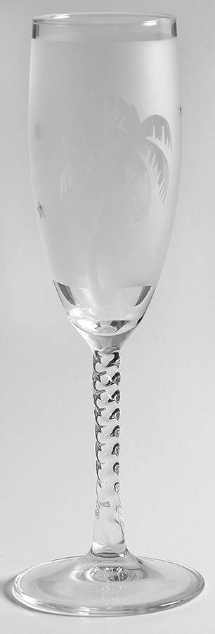 Palm Fluted Champagne by Asta Glass-1
