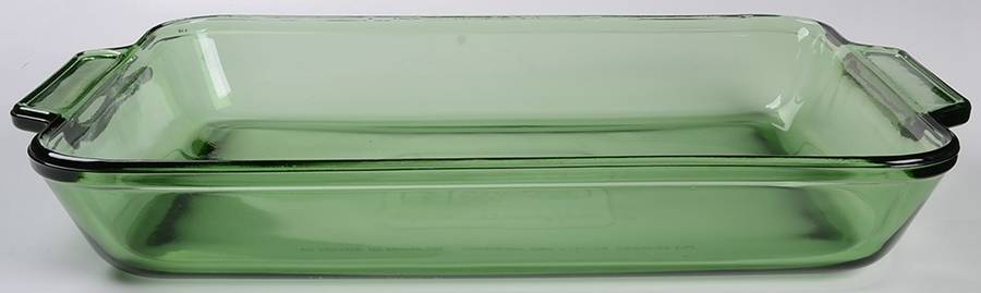Oven Basics Green 13" Rectangular Baker by Anchor Hocking-1