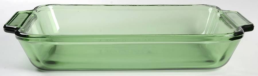 Oven Basics Green 11" Rectangular Baker by Anchor Hocking-1