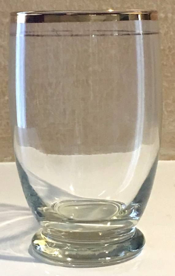 Gold Edge & Hairline Water Goblet by Anchor Hocking-1