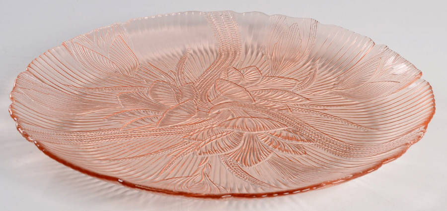Canterbury Pink Luncheon Plate by Arcoroc-1