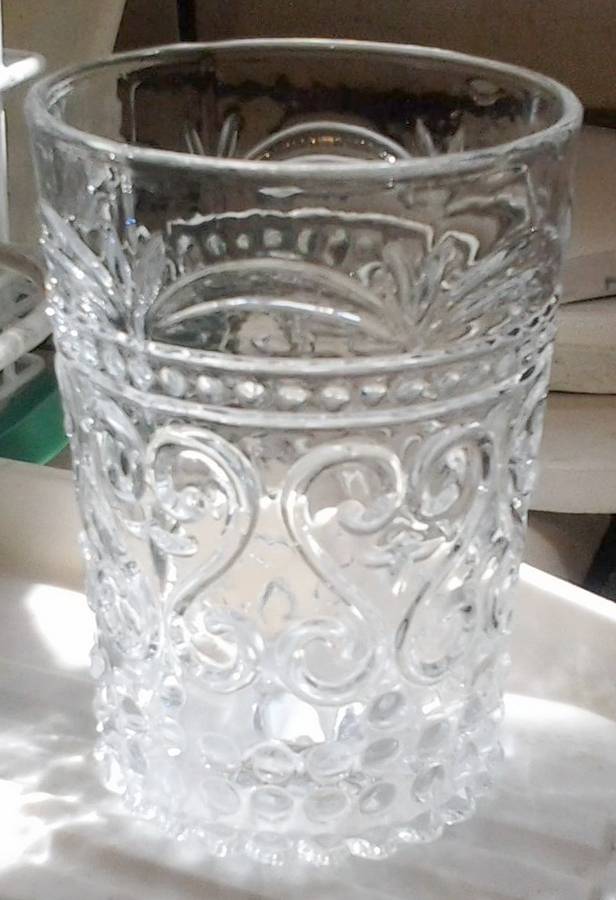 Vintage Glass Clear Flat Tumbler by Antonio-Garcia Glass-1